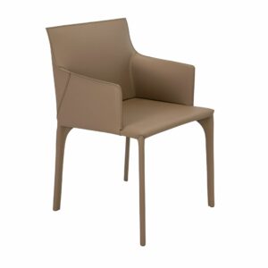 Silla piel regenerada visón Silla piel regenerada visón