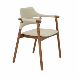 Silla piel regenerada arena Silla piel regenerada arena