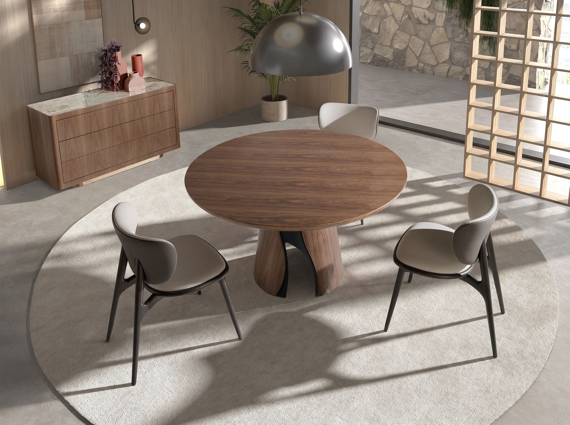 Silla polipiel crema y gris oscuro Silla polipiel crema y gris oscuro - Imagen 6