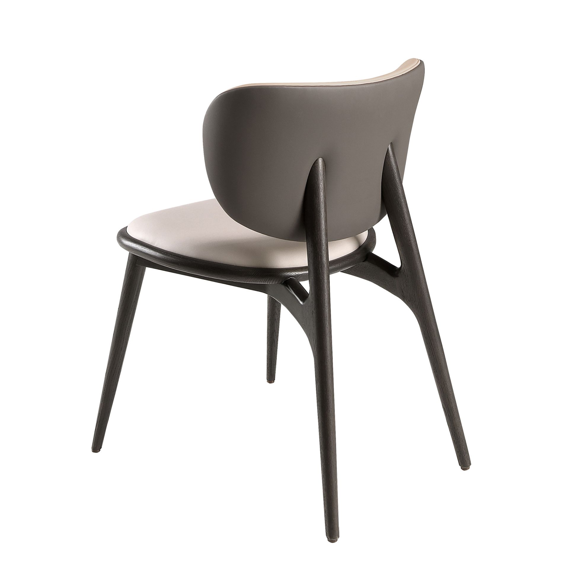 Silla polipiel crema y gris oscuro Silla polipiel crema y gris oscuro - Imagen 8