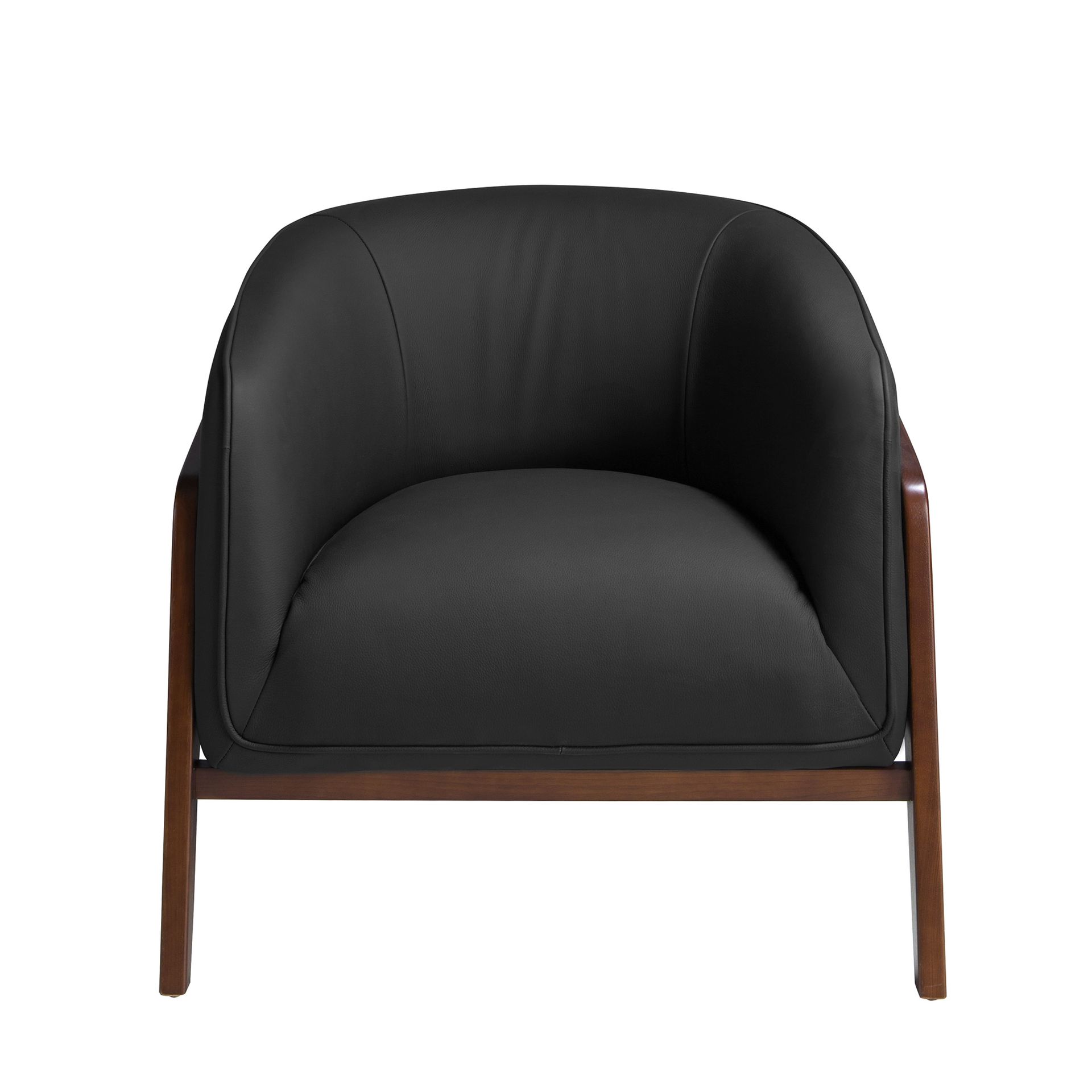Sillón piel negro Sillón piel negro - Imagen 2