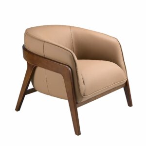 Sillón piel marrón