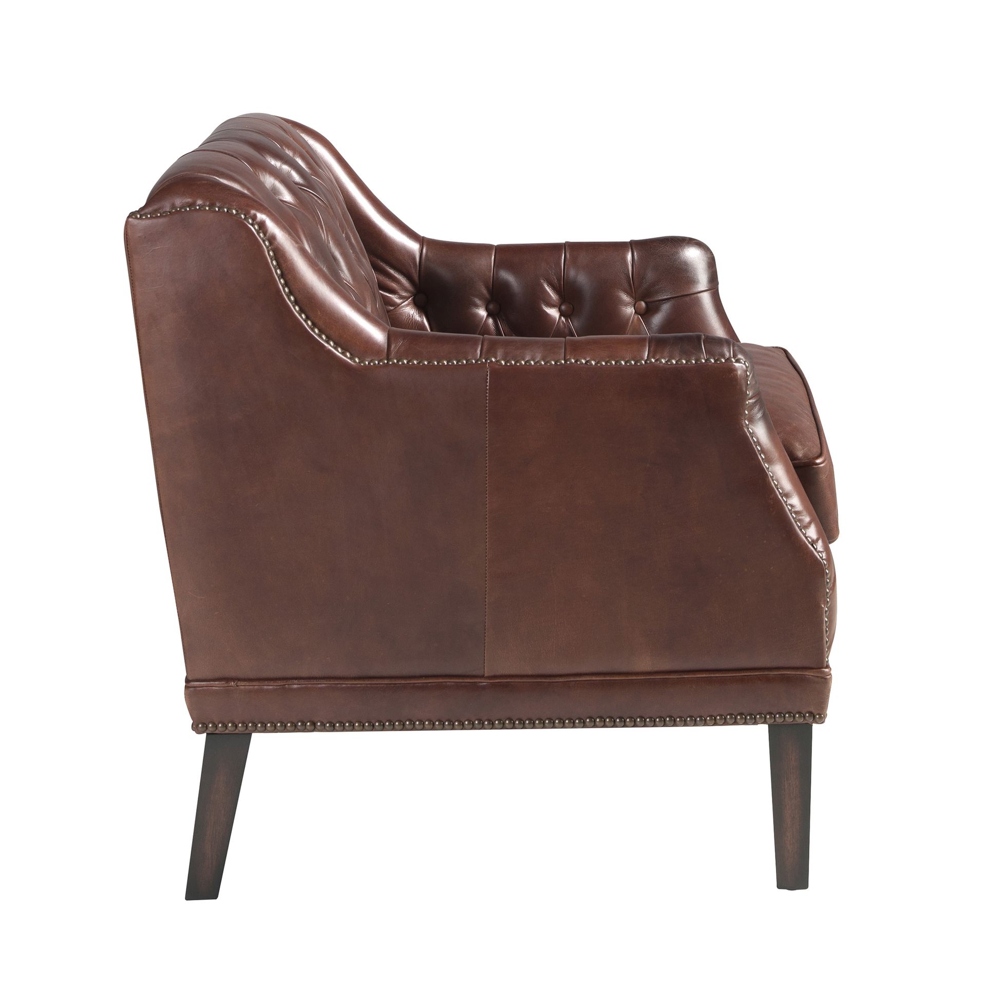 Sillón Chester piel marrón coñac Sillón Chester piel marrón coñac - Imagen 8