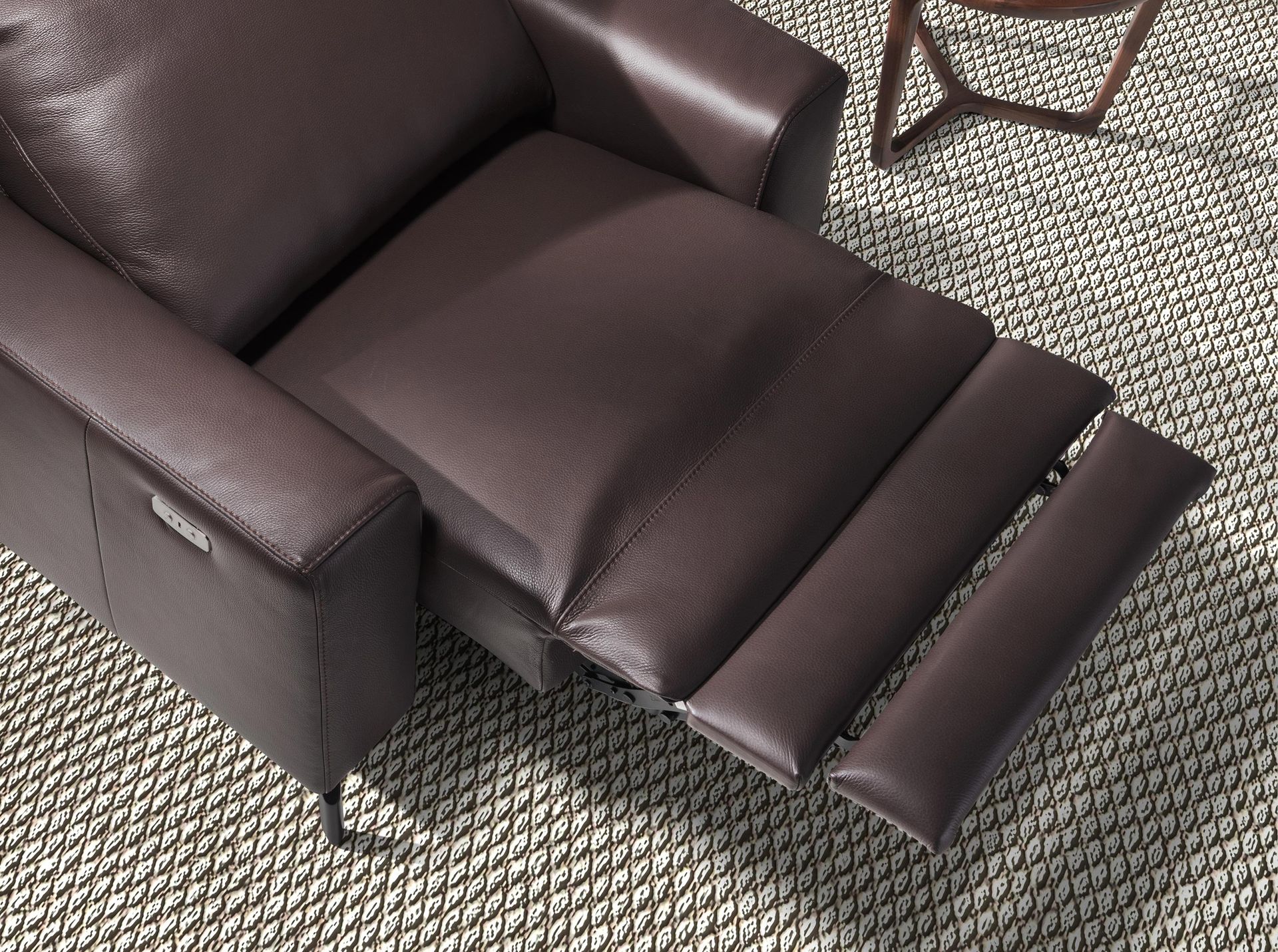 Sillón relax piel marrón chocolate Sillón relax piel marrón chocolate - Imagen 7