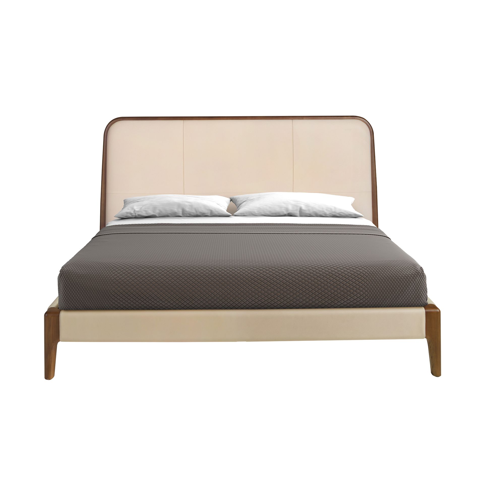 Cama polipiel color crema Cama polipiel color crema - Imagen 2