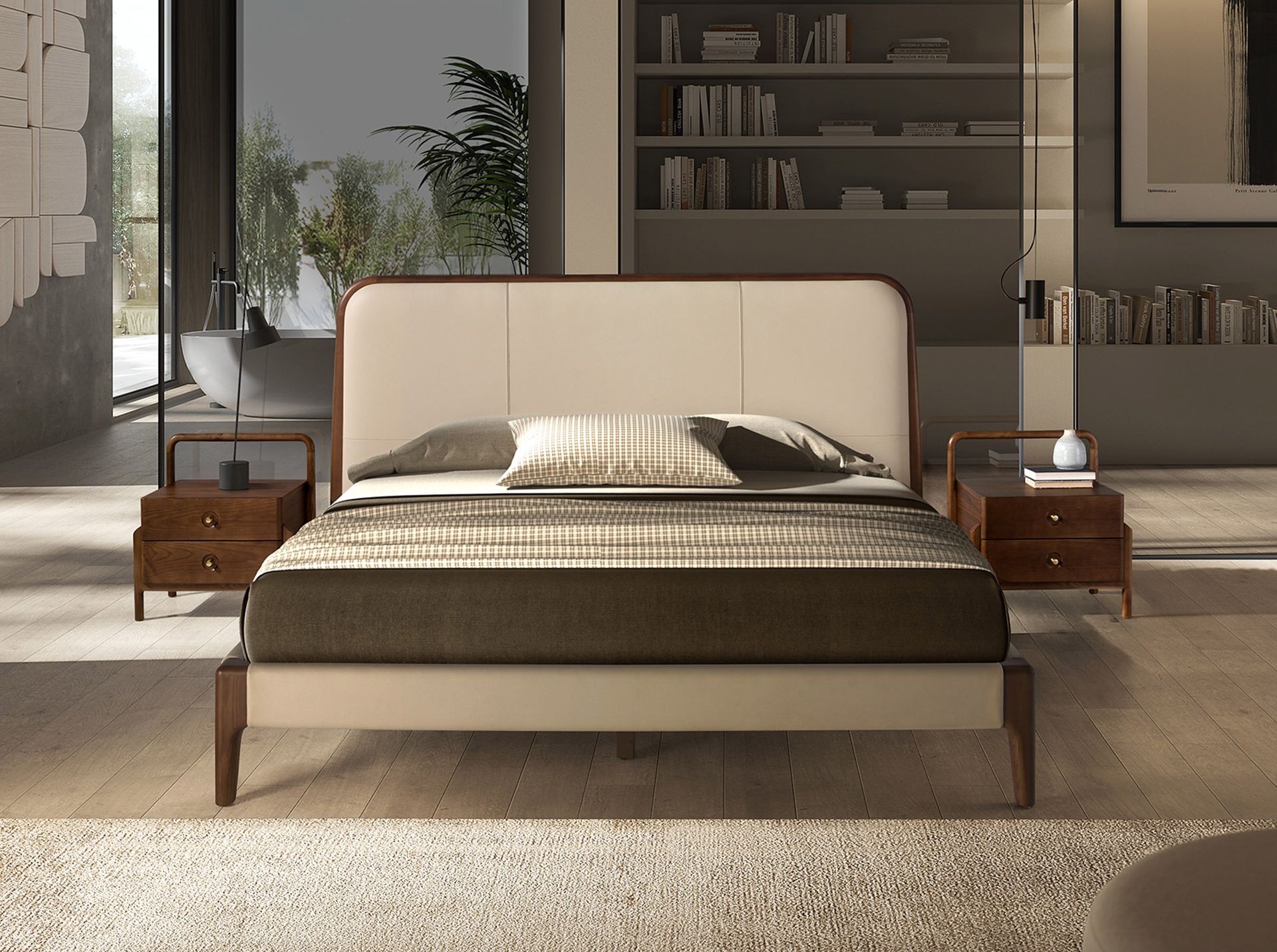 Cama polipiel color crema Cama polipiel color crema - Imagen 3