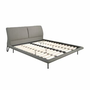 Cama tela color gris oscuro